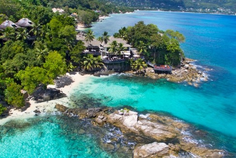 Luftaufnahme der Bucht