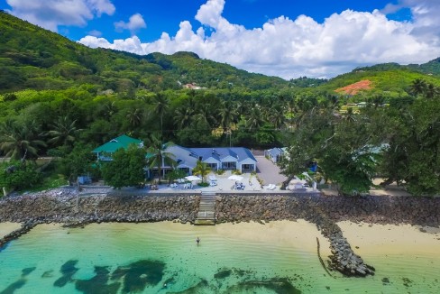 Luftaufnahme des Hotels